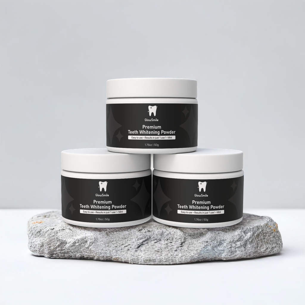 3pcs premium teeth whitening powder (3x 80g)